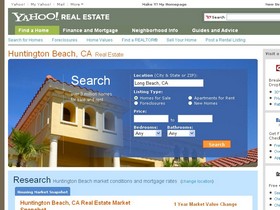 Southern California real estate with Yahoo